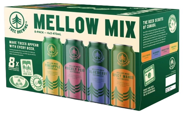 TREE BREW MELLOW MOON MIX VARIETY PACK 473ML 8PK CAN