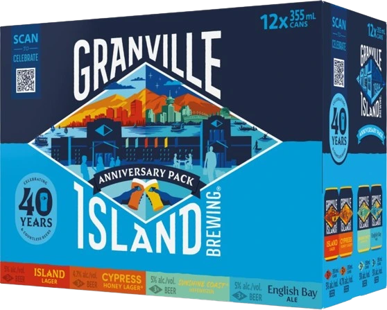 GRANVILLE ISLAND 40TH ANNIVERSARY VARIETY 355ML 12PK CAN