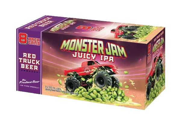 RED TRUCK MONSTER JAM JUICY IPA 355ML 8PK CAN