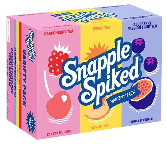 SNAPPLE SPIKED VARIETY PACK 341ML 12PK CAN @ Kelowna [1052141]