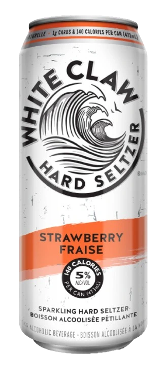 WHITE CLAW HARD SELTZER STRAWBERRY 473ML CAN
