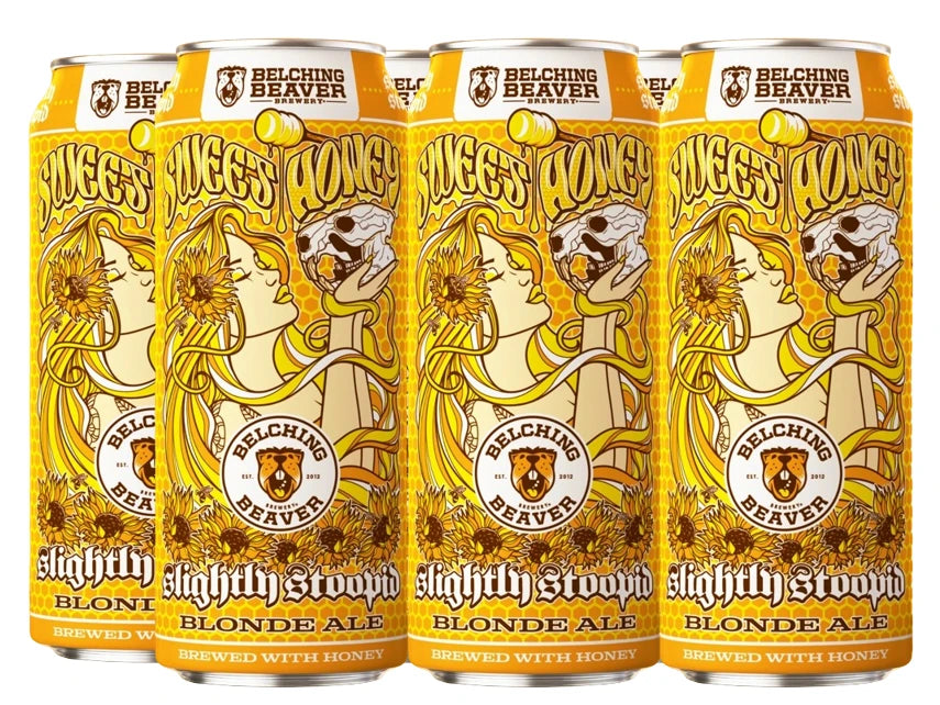 BELCHING BEAVER SLIGHTLY STOOPID BLONDE ALE 473ML 6PK CAN