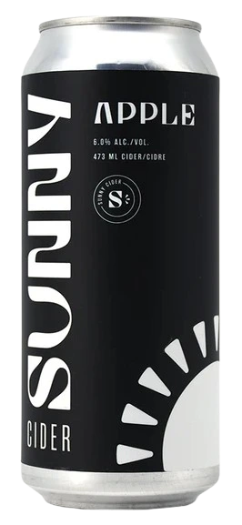 SUNNYCIDER APPLE CIDER 473ML CAN