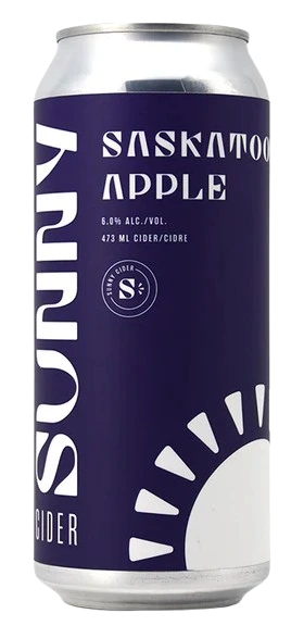 SUNNYCIDER SASKATOON APPLE CIDER 473ML CAN