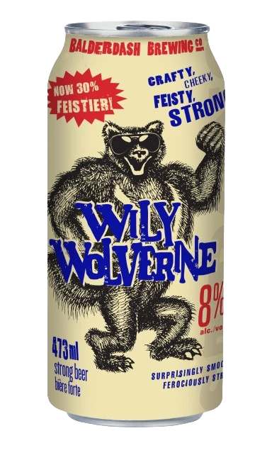 BALDERDASH WILY WOLVERINE STRONG LAGER 473ML CAN