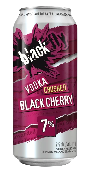 BLACK FLY VODKA CRUSHED BLACK CHERRY 473ML CAN