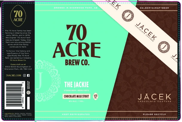 70 ACRE THE JACKIE CHOCOLATE MILK STOUT 473ML 4PK CAN