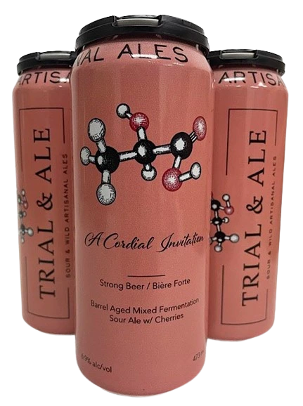 TRIAL & ALE A CORDIAL INVITATION SOUR ALE 473ML 4PK CAN