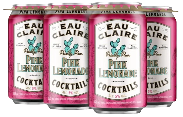 EAU CLAIRE PRICKLYPEAR LEMONADE 355ML 6PK CAN
