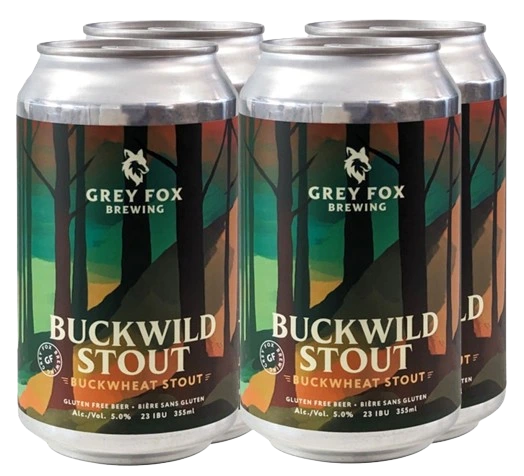 GREY FOX BUCKWILD STOUT 355ML 4PK CAN @ Regina [1052357]