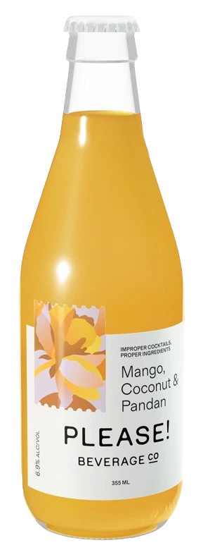 PLEASE COCKTAILS MANGO COCONUT & PANDAN 355ML BT
