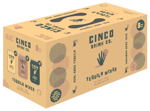 CINCO DRINK CO TEQUILA MIXER 355ML 8PK CAN @ Kelowna [1052389]