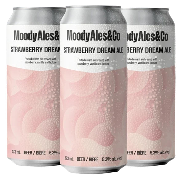 MOODY ALES STRAWBERRY DREAM ALE 473ML 4PK CAN