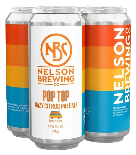 NELSON POP TOP CITRUS PALE ALE 473ML 4PK CAN