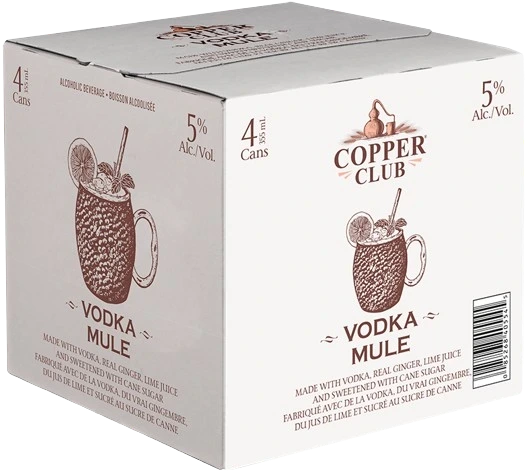 COPPER CLUB VODKA MULE 355ML 4PK CAN