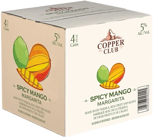 COPPER CLUB SPICY MANGO MARGARITA 355ML 4PK CAN