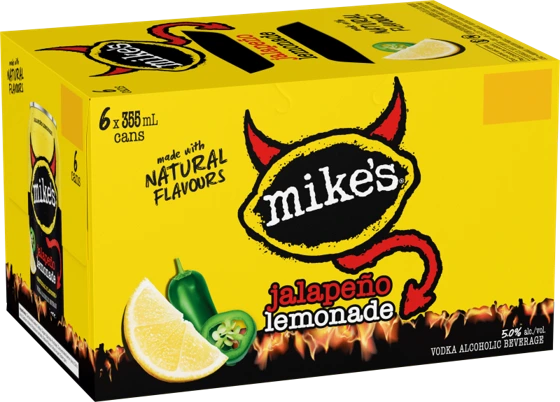 MIKES HARD JALAPENO LEMONADE 355ML 6PK CAN