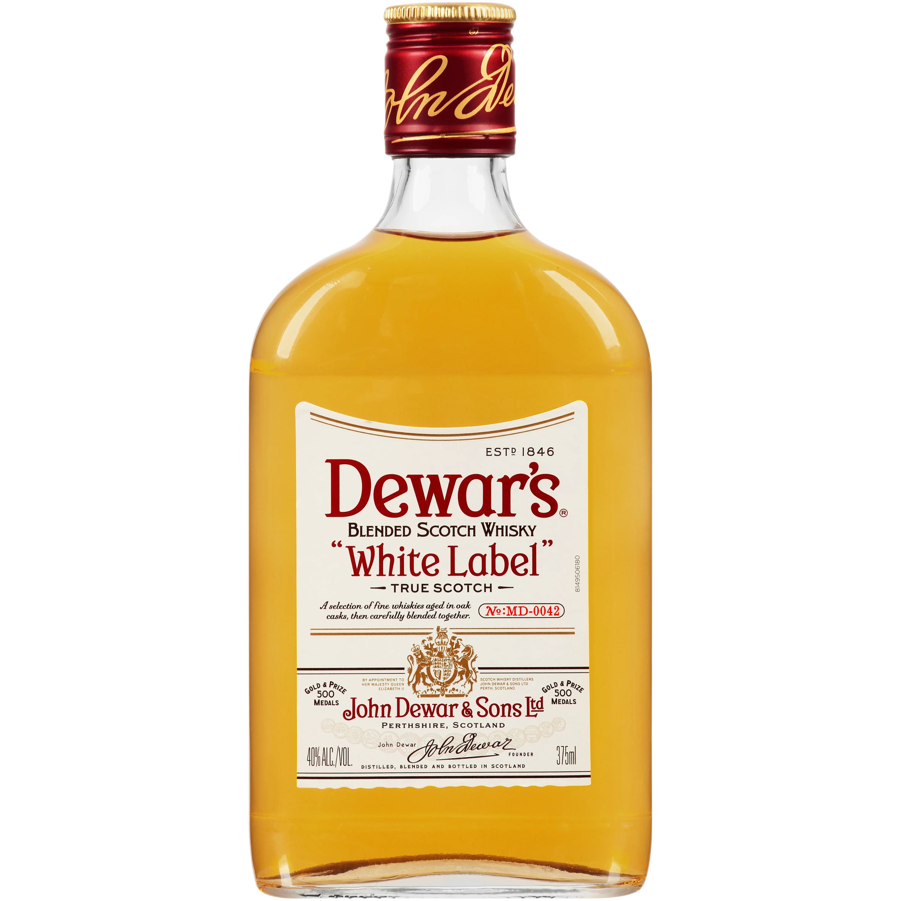 DEWARS WHITE LABEL BLENDED SCOTCH WHISKY 375ML