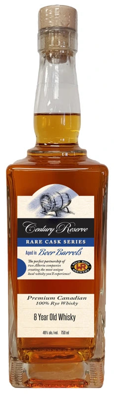 CENTURY RESERVE RARE CASK BEER BARREL 8YR RYE WHISKY 750ML