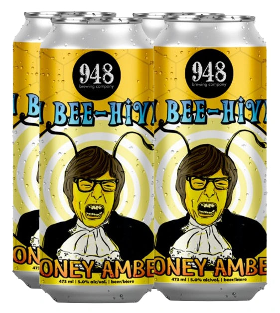 948 OH BEE HIVE HONEY AMBER 473ML 4PK CAN