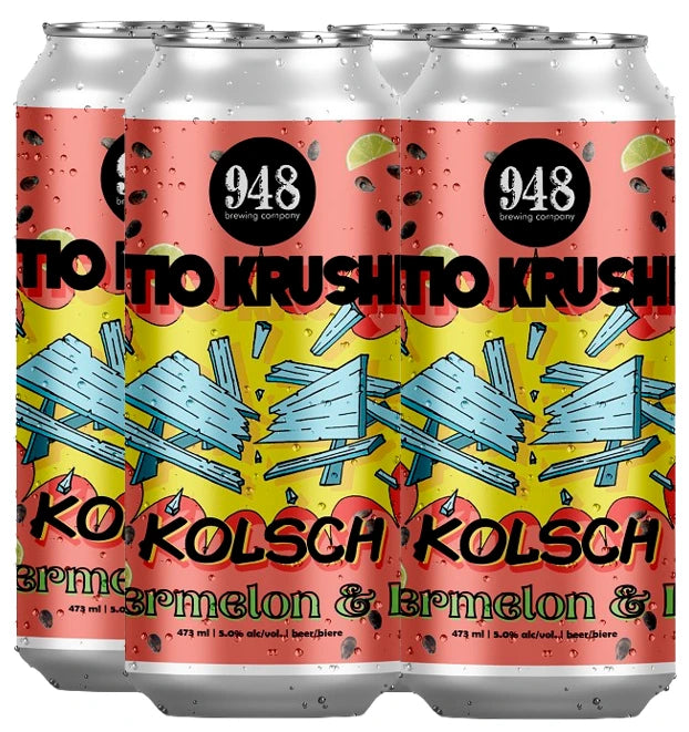 948 WATERMELON LIME PATIO KRUSHER KOLSCH 473ML 4PK CAN