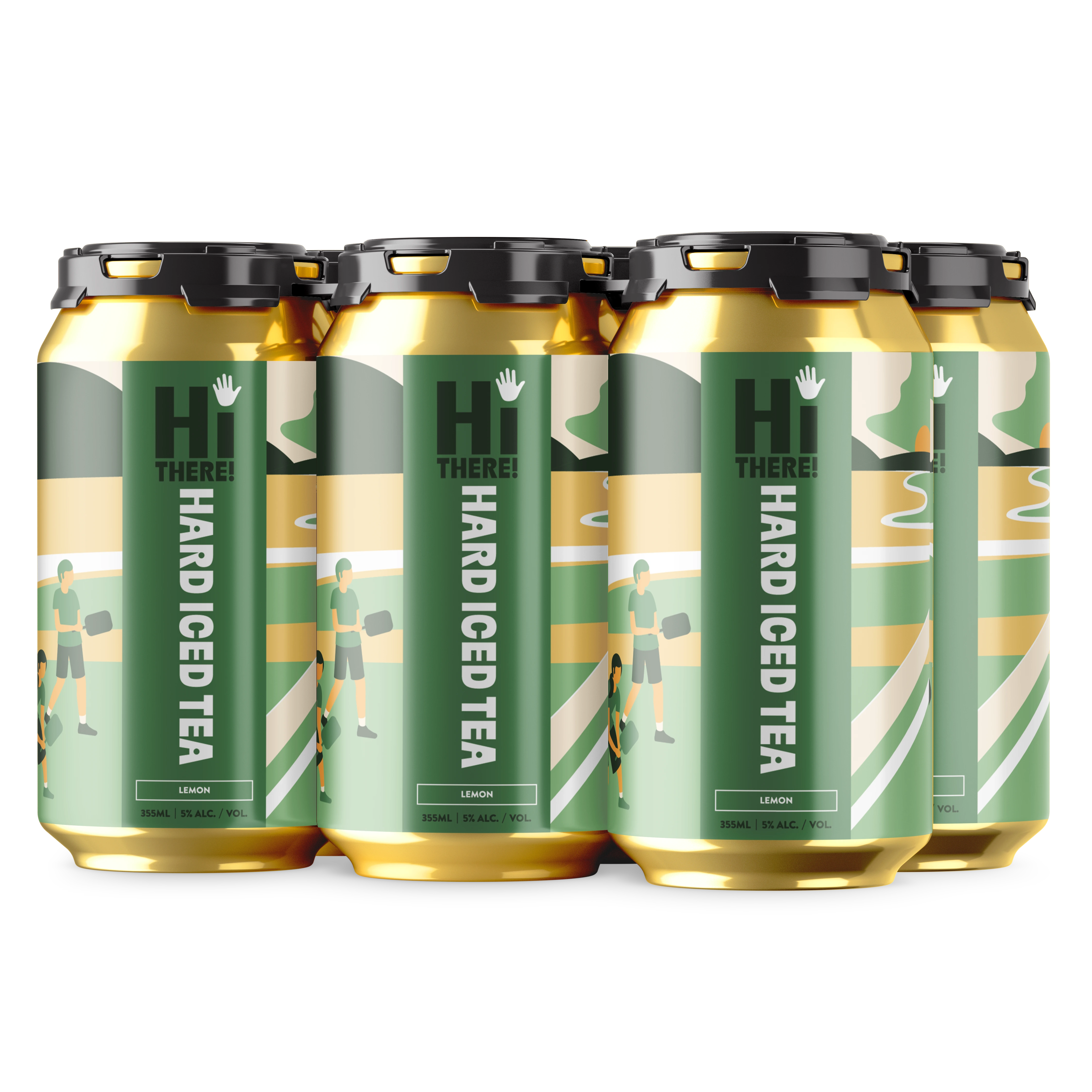 YELLOW DOG HI THERE LEMON HARD ICED TEA 355ML 6PK CAN