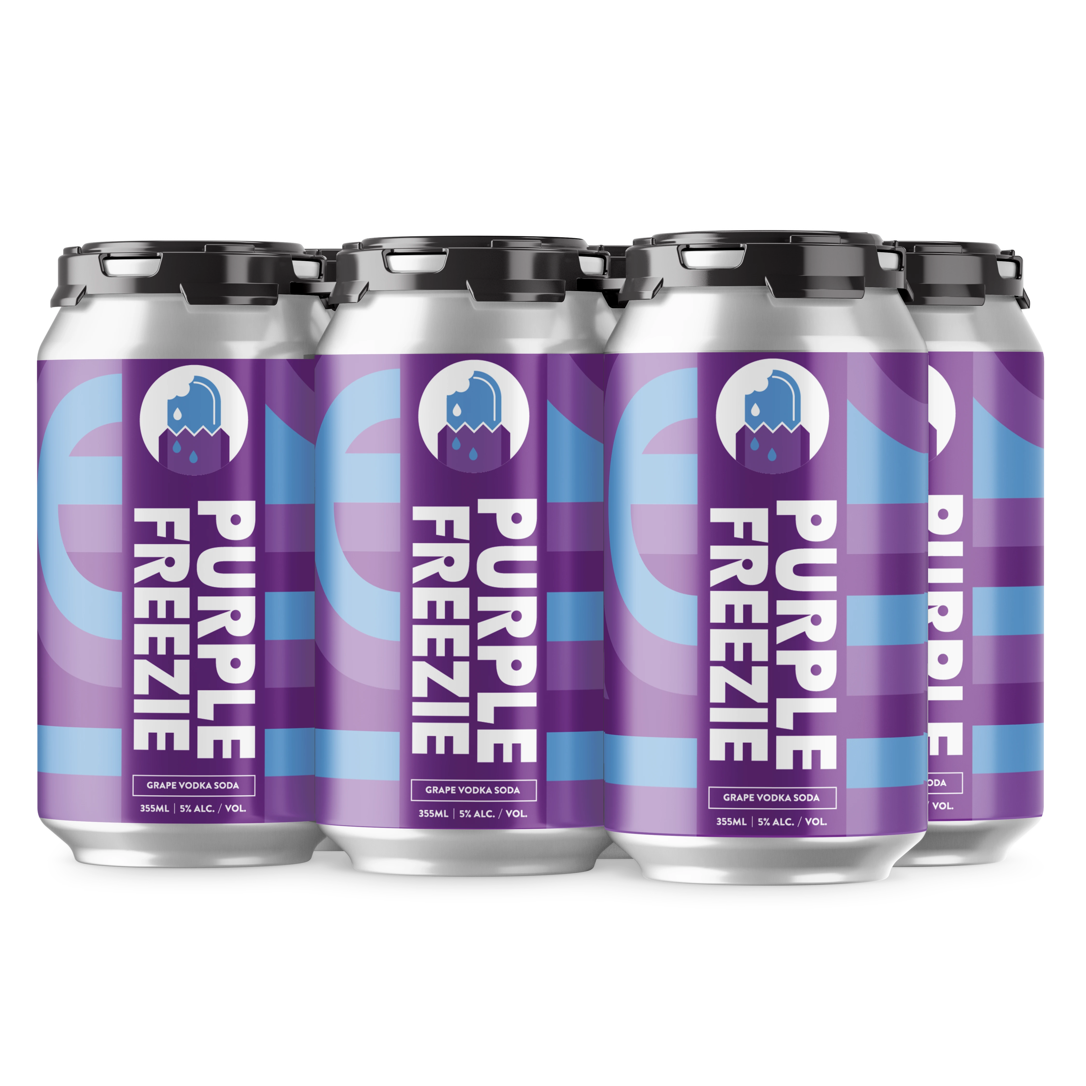 YELLOW DOG PURPLE FREEZIE GRAPE VODKA SODA 355ML 6PK CAN