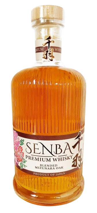 SENBA JAPANESE PREMIUM BLENDED MIZUNARA OAK WHISKY 700ML @ Emerald Hills [1053243]
