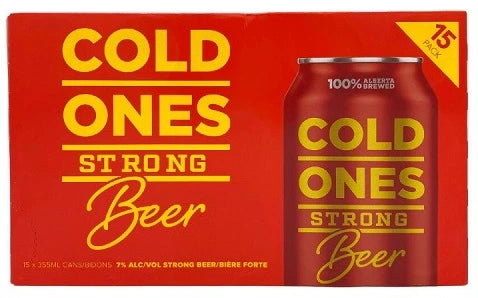 COLD ONES STRONG BEER 355ML 15PK CAN