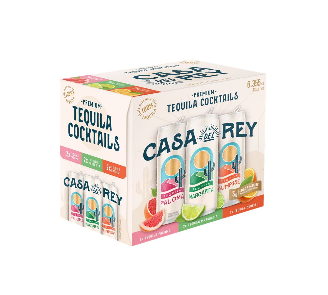 CASA DEL REY TEQUILA COCKTAIL MIXED 355ML 6PK CAN