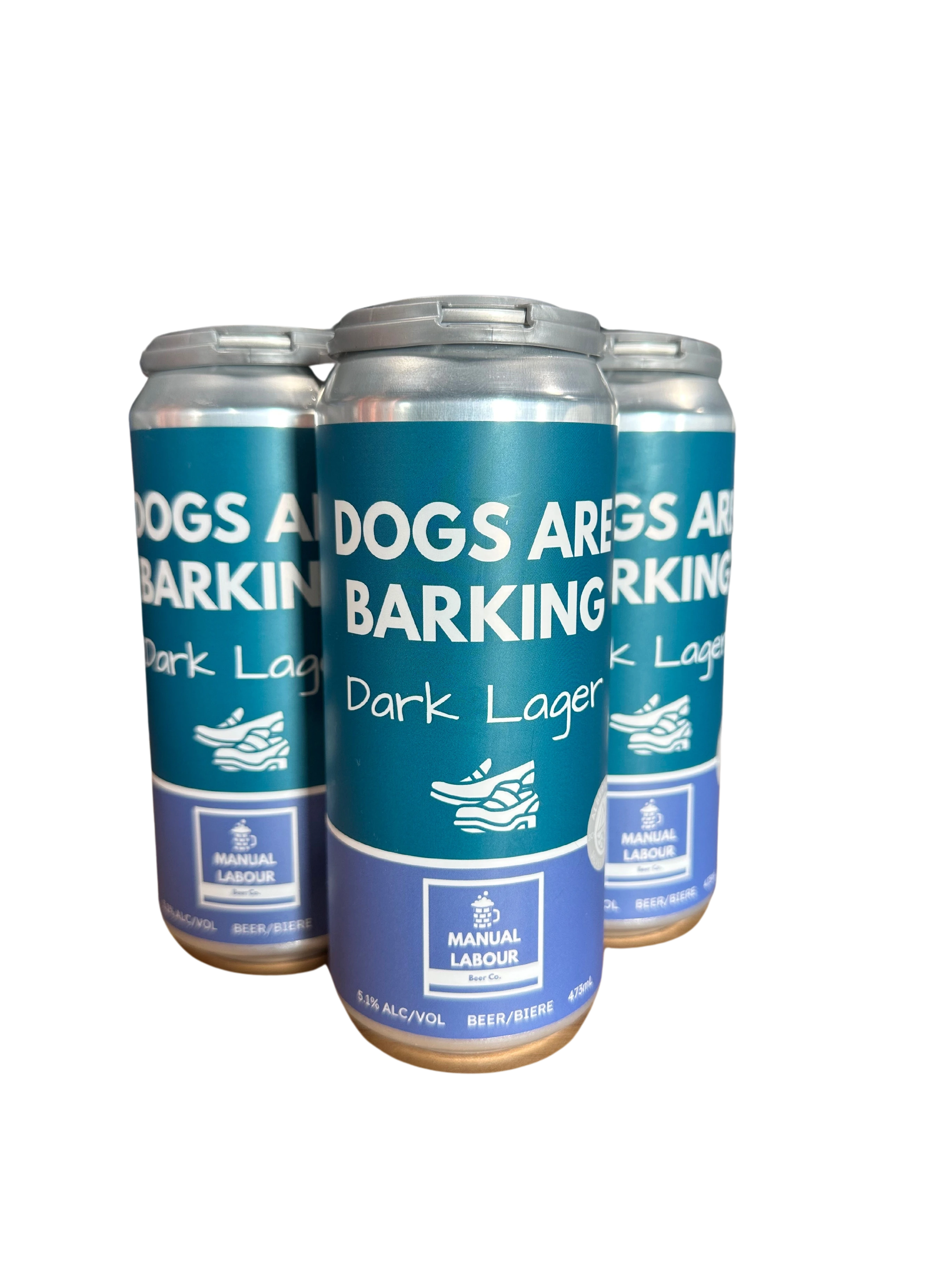 MANUAL LABOUR DOGS ARE BARKING DARK LAGER 473ML 4PK CAN