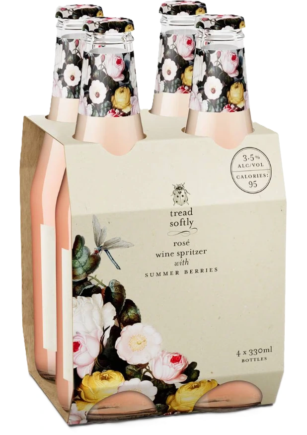 TREAD SOFTLY SUMMER BERRIES SPRITZER 330ML 4PK BT