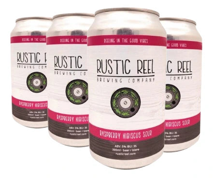 RUSTIC REEL RASPBERRY HIBISCUS SOUR 355ML 6PK CAN