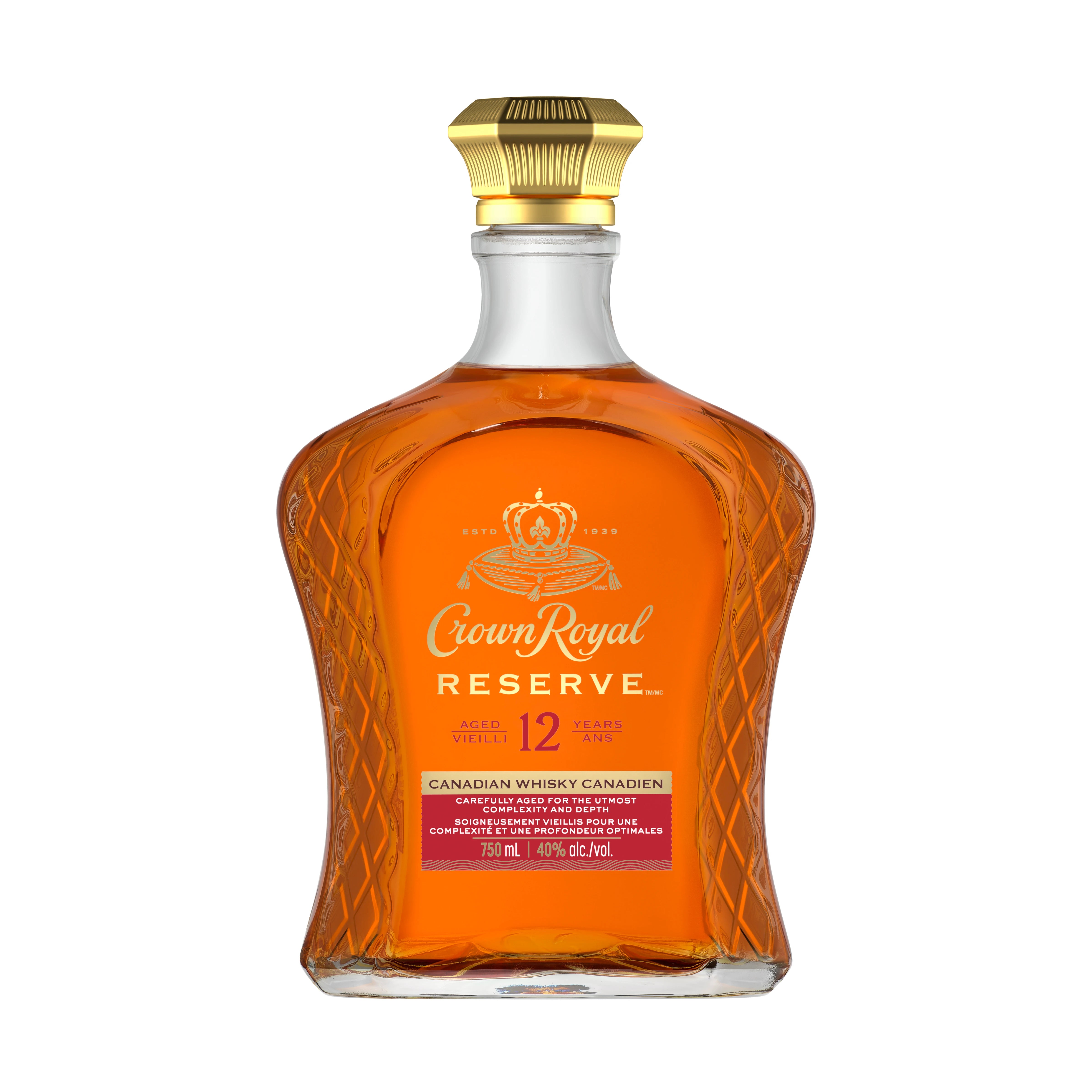 CROWN ROYAL RESERVE 12YR CANADIAN WHISKY 750ML