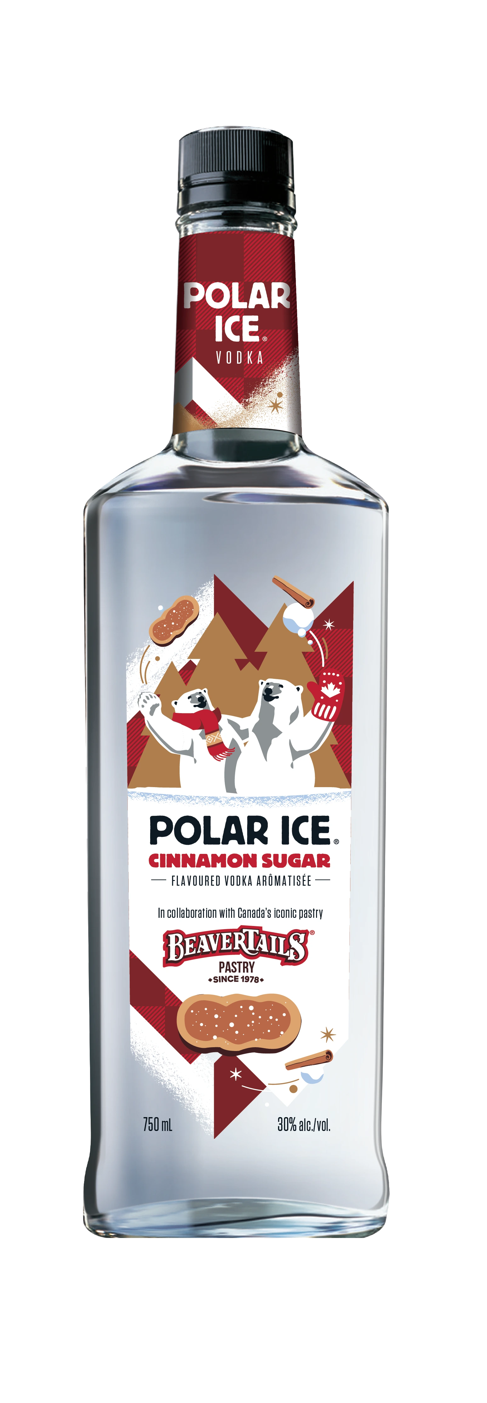 POLAR ICE CINNAMON SUGAR VODKA 750ML
