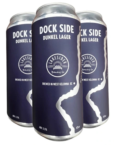 LAKSIDER DOCK SIDE DUNKEL 473ML 4PK CAN