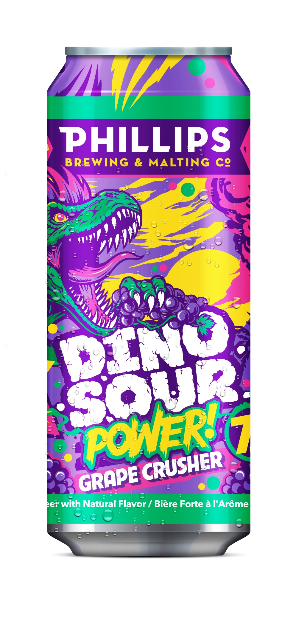 PHILLIPS DINOSOUR POWER GRAPE CRUSHER 473ML CAN
