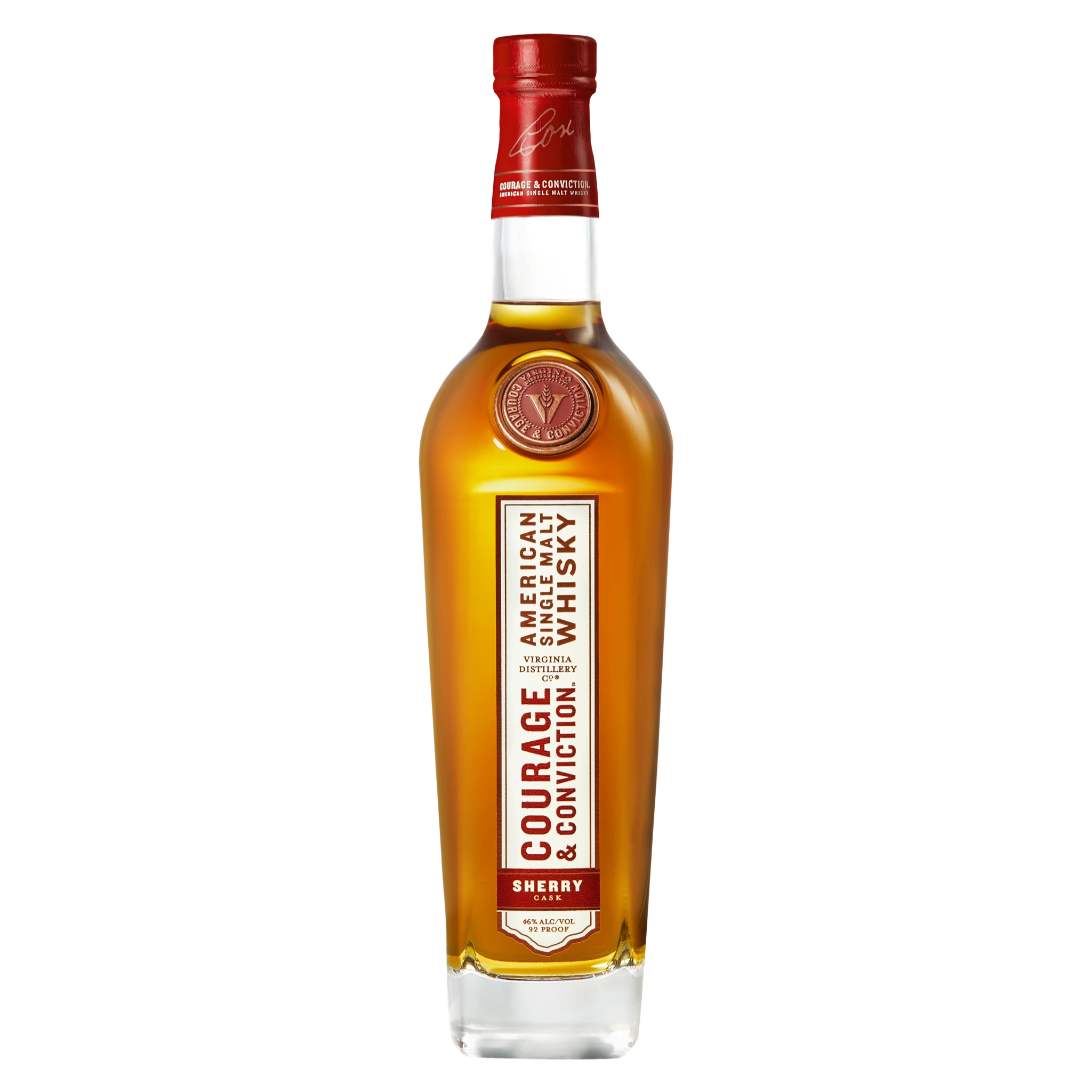 COURAGE & CONVICTION VIRGINIA SINGLE MALT SHERRY CASK 750ML