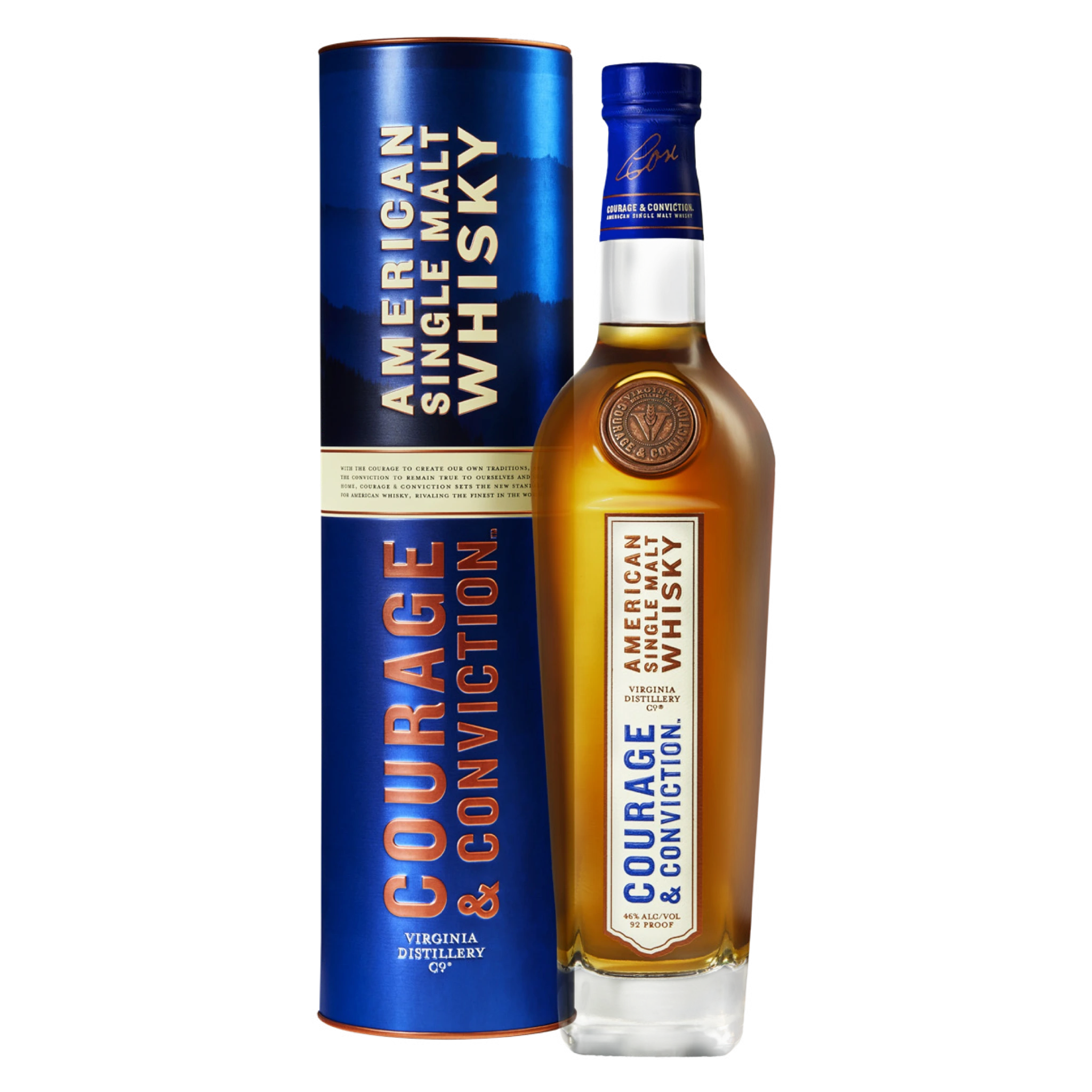 COURAGE & CONVICTION VIRGINIA SINGLE MALT WHISKY 750ML