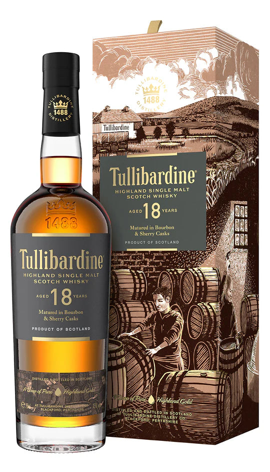 TULLIBARDINE 18YR HIGHLAND SINGLE MALT SCOTCH WHISKY 750ML @ Red Deer [1055232]