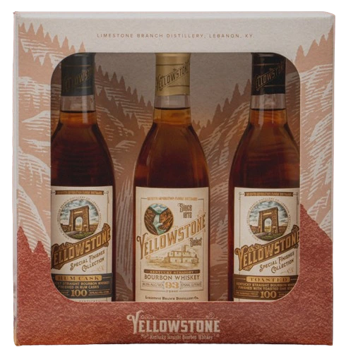 YELLOWSTONE KENTUCKY STRAIGHT BOURBON 375ML 3PK GP