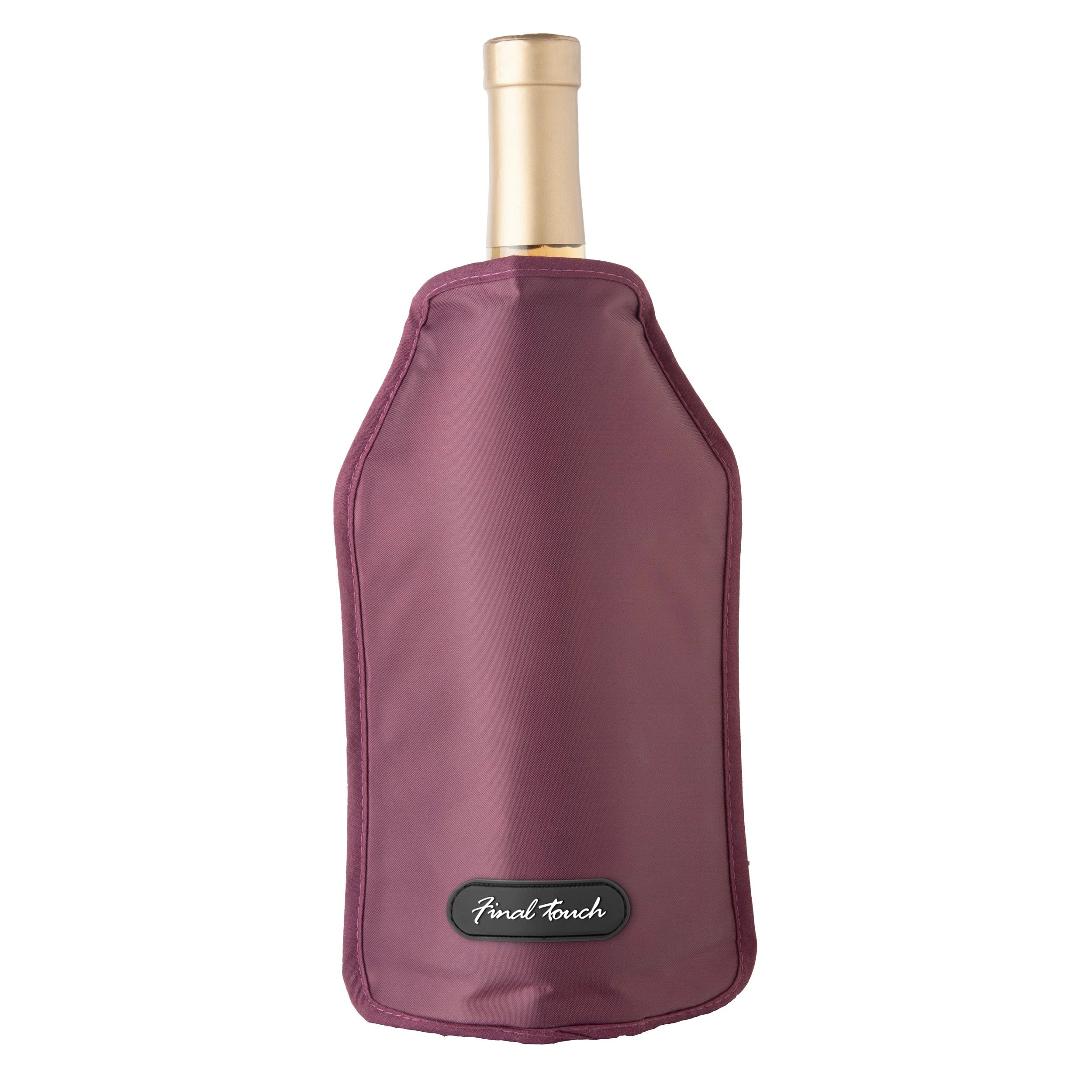 FINAL TOUCH WINE BOTTLE SLEEVE CHILLER BURGUNDY