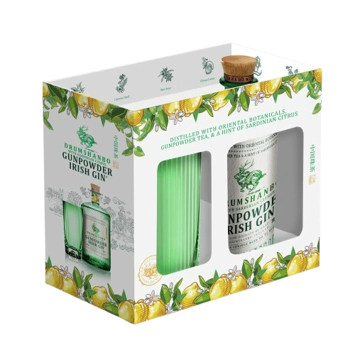 DRUMSHANBO SARDINIAN CITRUS GIN GLASS PACK 750ML @ Sage Hill [1055406]