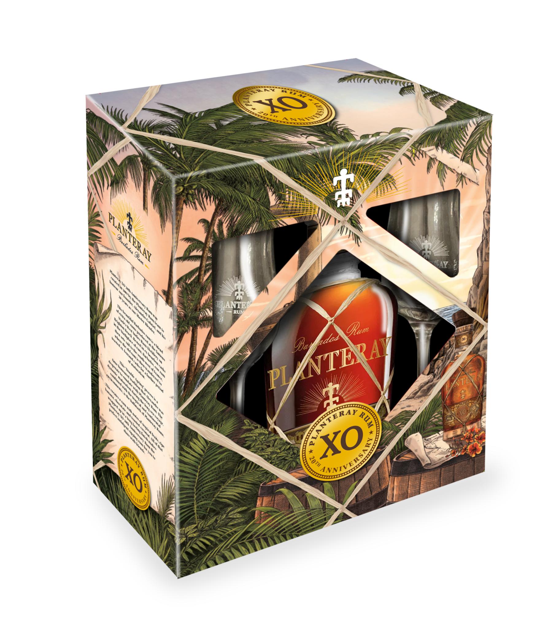 PLANTERAY XO 20TH ANNIVERSARY RUM GIFT PACK 750ML