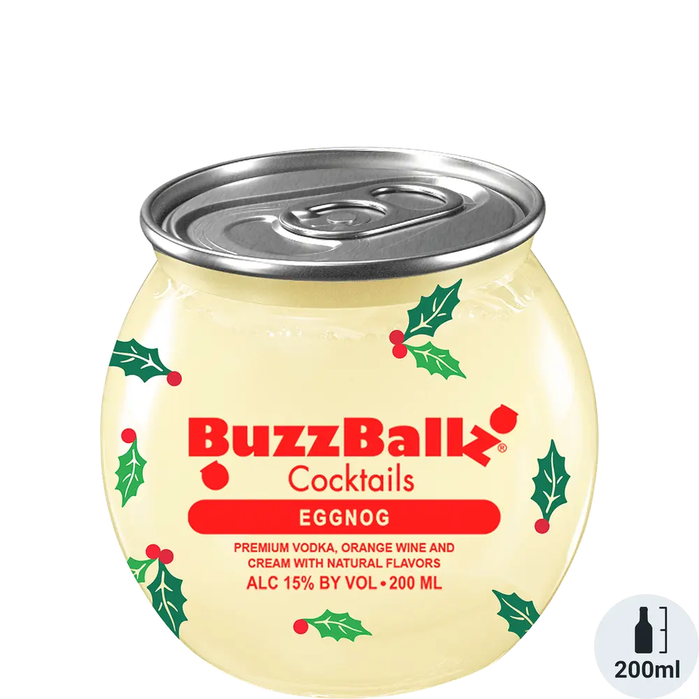 Wine and Beyond - BUZZBALLZ COCKTAILS EGGNOG 200ML - Buzz Ball - 200 ml ...