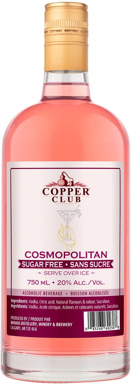 COPPER CLUB SUGAR FREE COSMOPOLITAN 750ML
