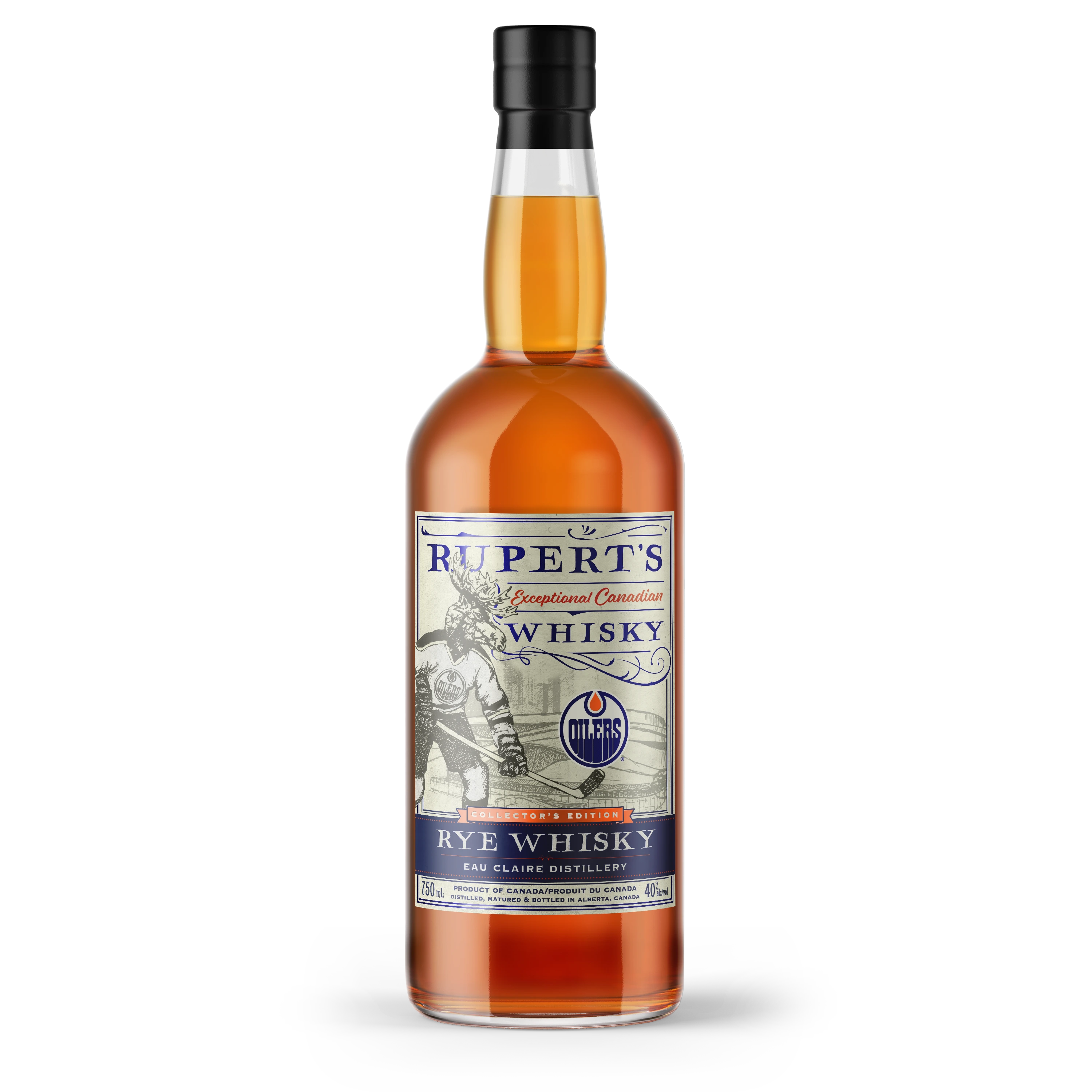 EAU CLAIRE RUPERTS OILERS EDITION CANADIAN WHISKY 750ML