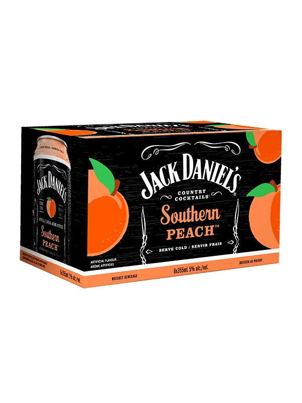 JACK DANIELS SOUTHERN PEACH 355ML 6PK CAN