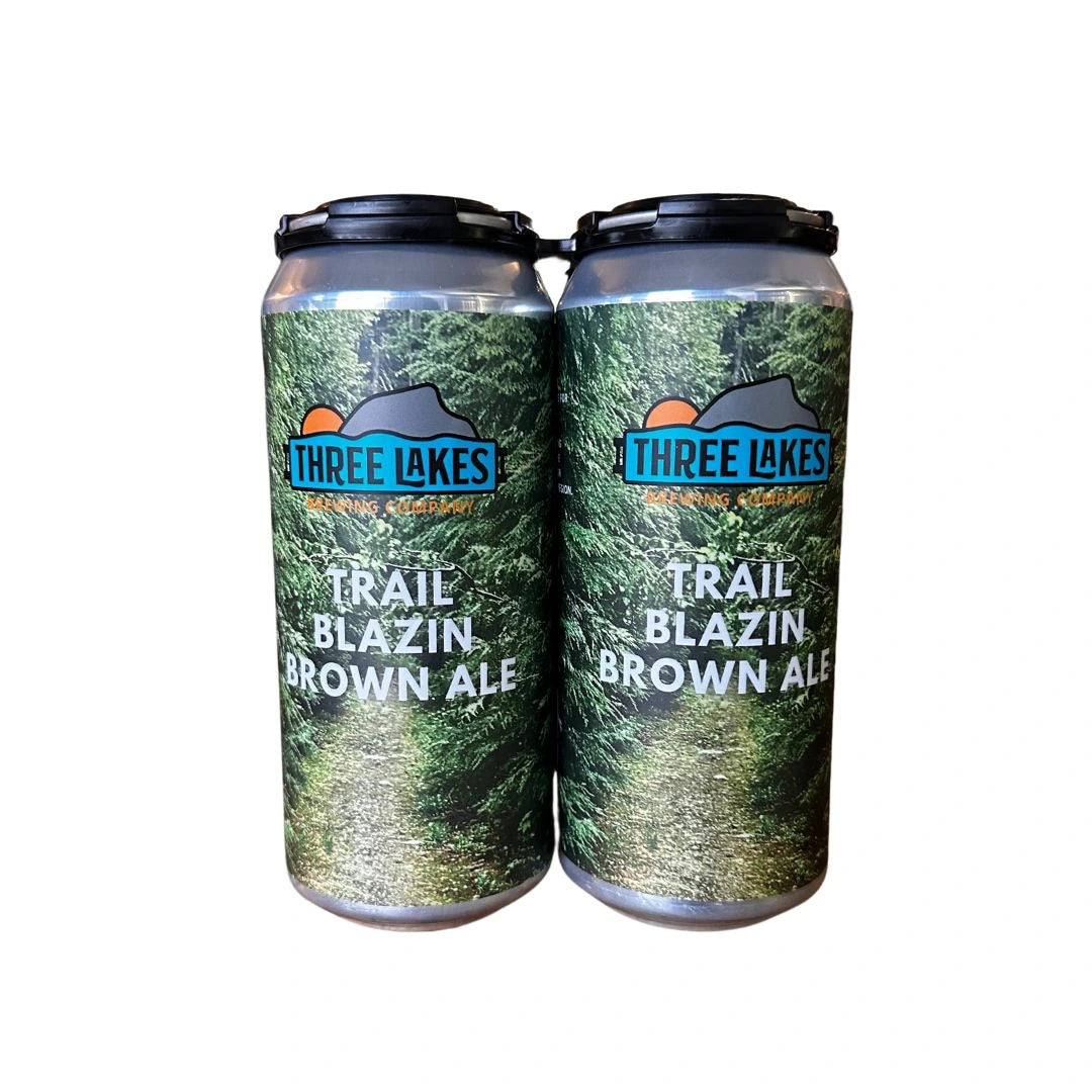 THREE LAKES TRAIL BLAZIN BROWN ALE 473ML 4PK CAN