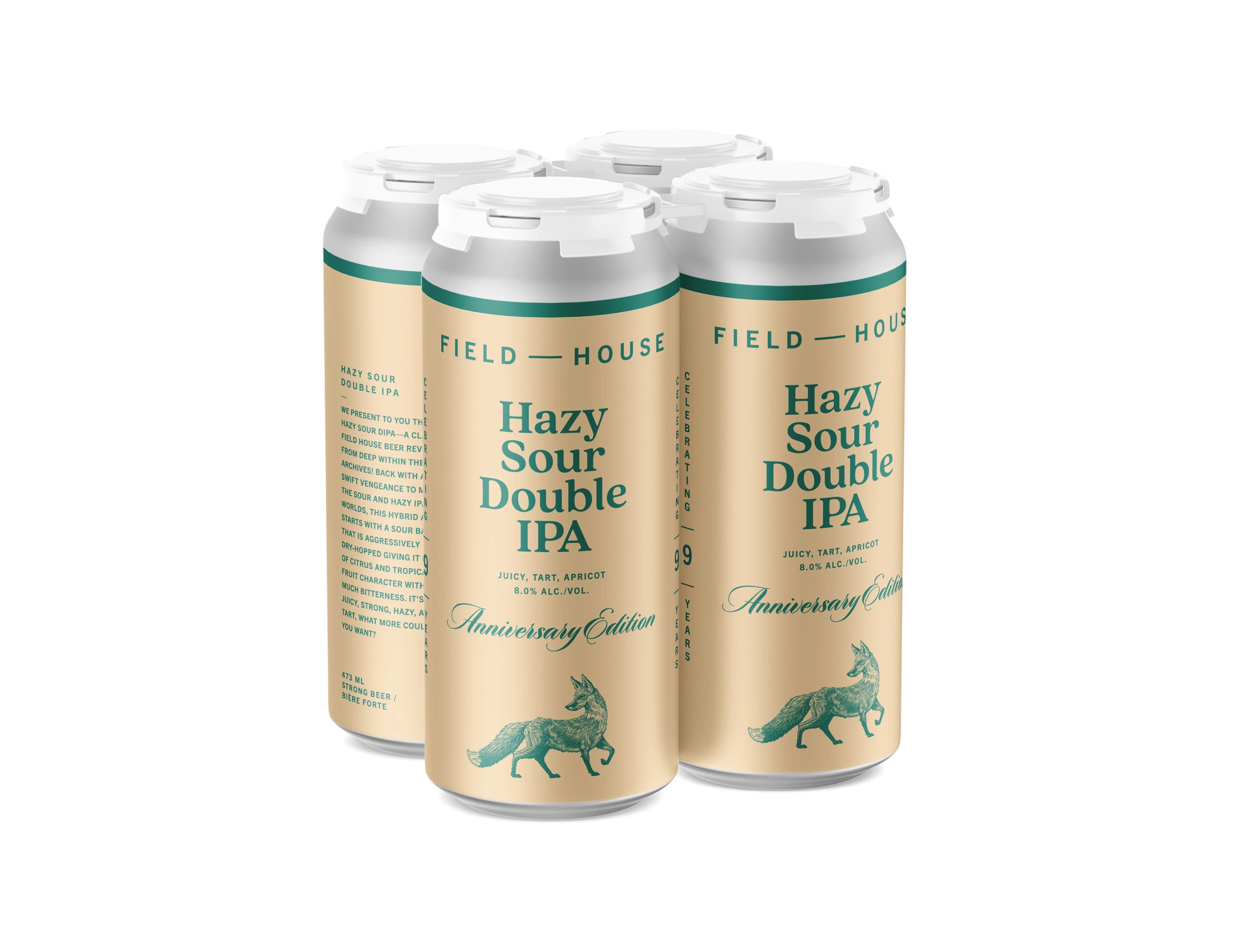 FIELD HOUSE HAZY SOUR DOUBLE IPA 473ML 4PK CAN